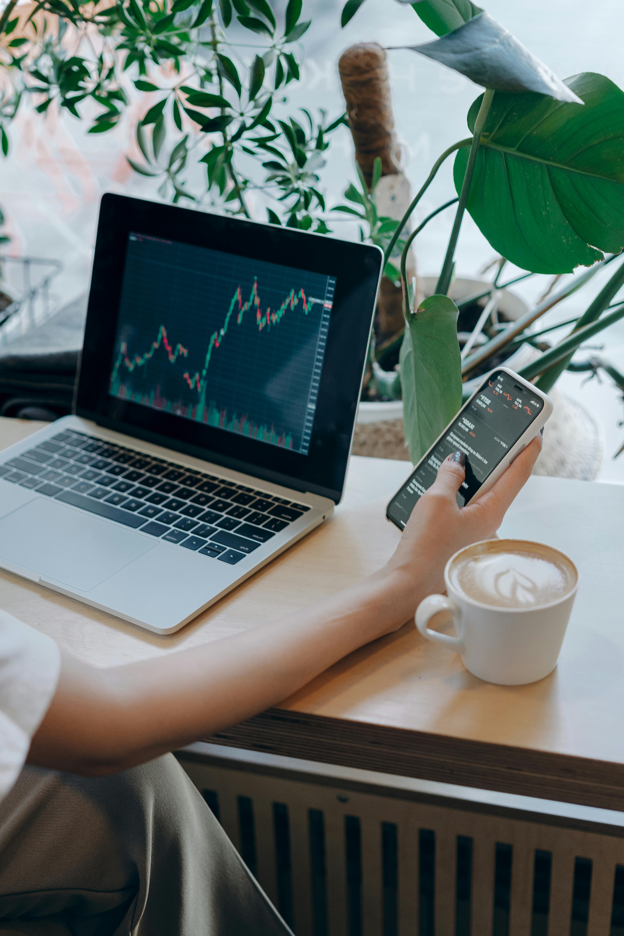 Modern city skyline at golden hour