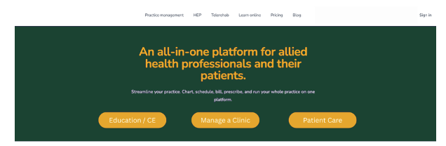 homepage before, education-first hero with three undifferentiated CTAs