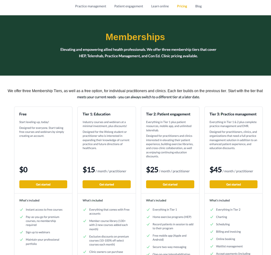 pricing before, four tiers with identical Get started CTAs and no intent separation